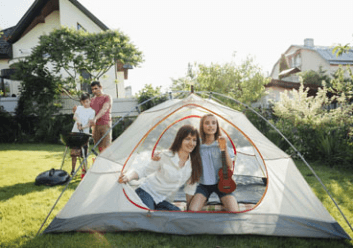 Activité camping en famille