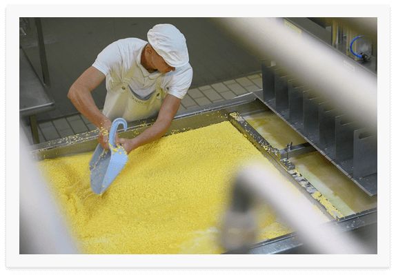 Fabrication de mimolette à maroilles