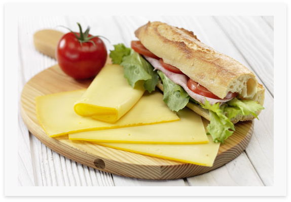 Sandwich avec branchettes de fromage